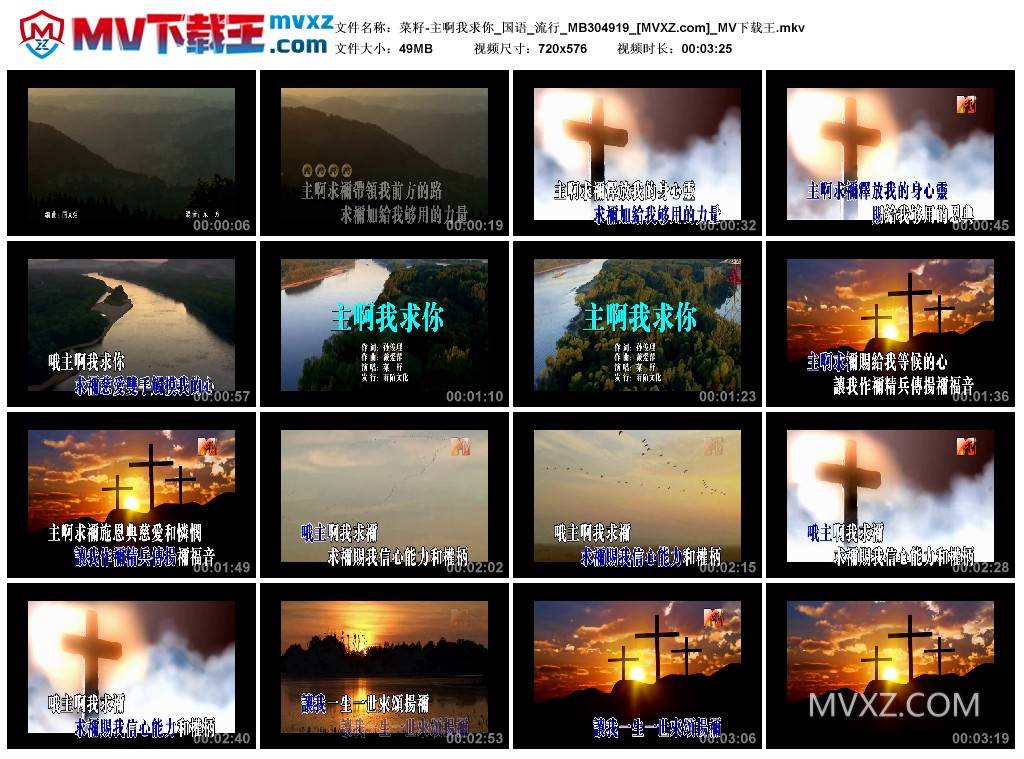 菜籽-主啊我求你_国语_流行_MB304919